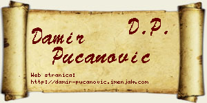 Damir Pucanović vizit kartica